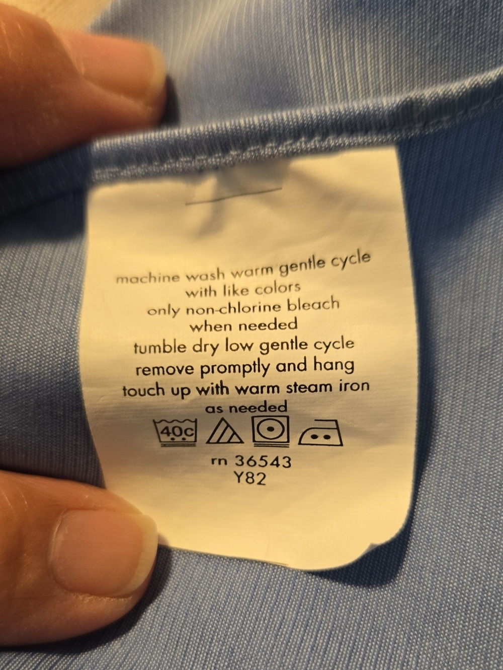 Calvin Klein Light Blue Men's 100% Cotton Dress Shirt 15  32/33 - Picture 7 of 10